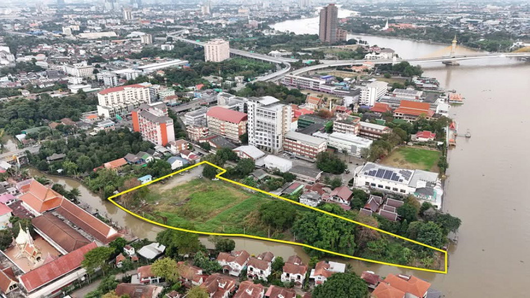 รูป ขาย ที่ดินติดแม่น้ำเจ้าพระยา 5 ไร่ ถนนสนามบินน้ำ นนทบุรี เหมาะพัฒนาโครงการระดับพรีเมียม - รูปที่ 4/6
