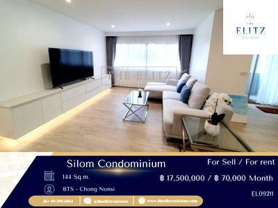 ขายคอนโด : ✨ ลงทุนกับสินทรัพย์ที่ไม่มีวันเสื่อมคลาย Silom Condominium ทำเลศาลาแดง-สีลม ปล่อยง่าย Yield ดี เป็นที่ต้องการตลอดกาล 😊