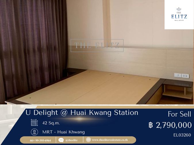 ✨ ห้องสภาพนางฟ้า พร้อมเข้าอยู่ทันที U Delight ห้วยขวาง ห้องแต่งครบ สังคมเพื่อนบ้านดี นิติบุคคลดูแลเนี๊ยบ 🎉