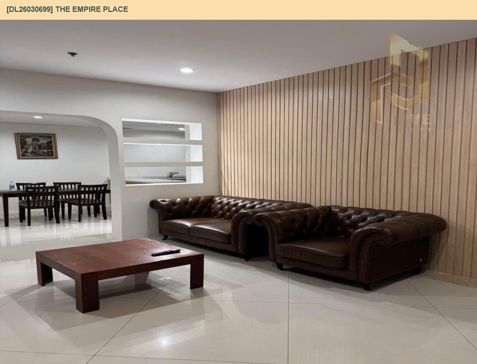 รูป DL26030699 ให้เช่าคอนโด ดิ เอ็มไพร์ เพลซ (The Empire Place) ใกล้ BTS ช่องนนทรี พร้อมเข้าอยู่ โทรด่วน 0656259498 LineID @257sxzzu - รูปที่ 3/13