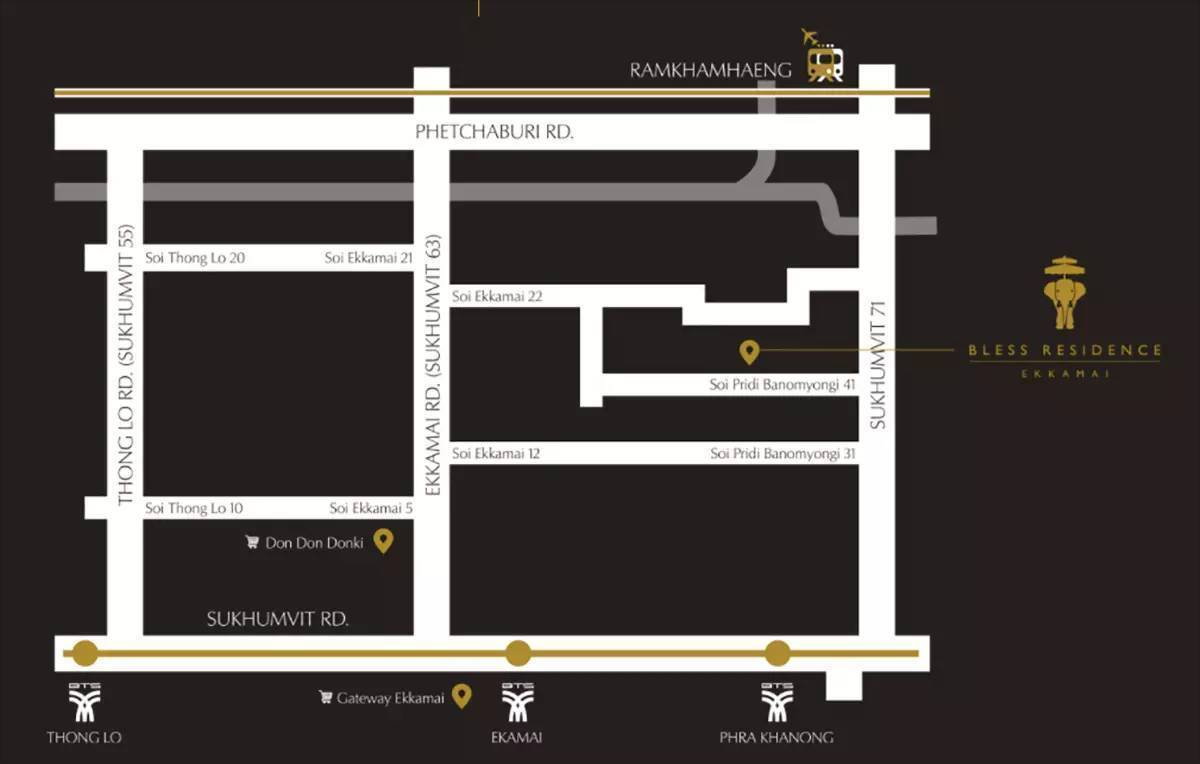 รูป ให้เช่า  คอนโด เบลส เรสสิเด้นซ์ เอกมัย *Low Rise Condo* ที่ Line: @homefinder - รูปที่ 9/9