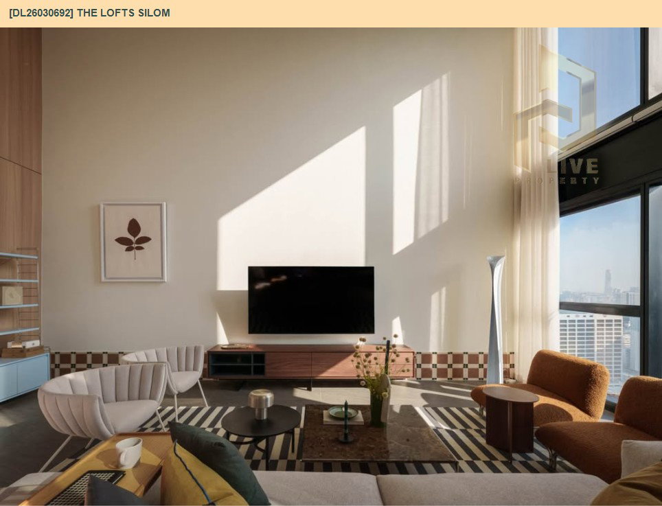 รูป DL26030692 ให้เช่าคอนโด เดอะ ลอฟท์ สีลม (The Lofts Silom) ใกล้ BTS สุรศักดิ์ พร้อมเข้าอยู่ โทรด่วน 0653619502 LineID @897iyzll - รูปที่ 2/18