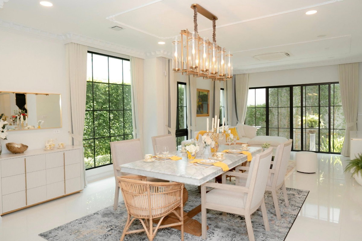 รูป P0464/ขายด่วน บ้านหรูนันทวัน พระราม 9 – กรุงเทพกรีฑาตัดใหม่ แปลงหัวมุม เฟอร์ครบ ปรับราคาพิเศษเหลือ 36 ล้านบาท - รูปที่ 2/18