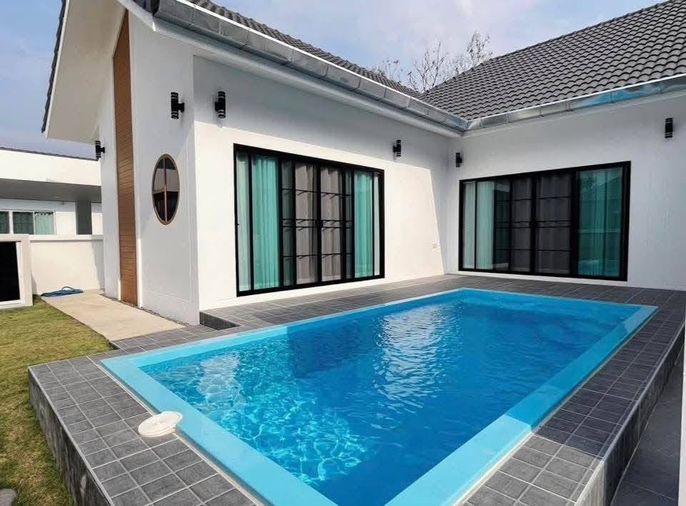 ขาย  พูลวิลล่าสร้างใหม่ ดอยสะเก็ด เชียงใหม่ พื้นที่ 86.5 ตรว ใกล้ชิดธรรมชาติ ,3 ห้องนอน