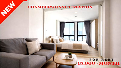 Condos for rent Bangkok : 🍀🍀 BEST DEAL 🔥 For Rent 📍 Chambers On-Nut Station 🚆 Near On Nut BTS Station  (Line: @rent2022) ✨Ready to move in | Great price!!  🔖 PC: A10907