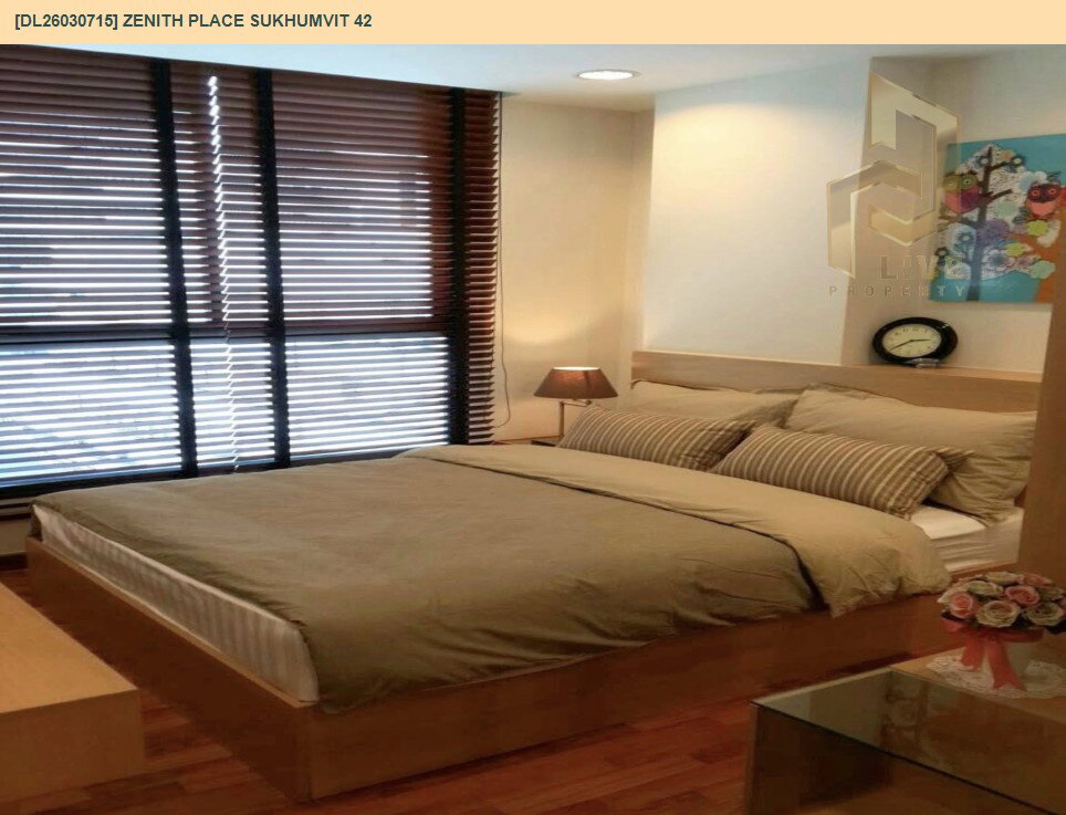 รูป DL26030715 ให้เช่าคอนโด ซีนิธ เพลส สุขุมวิท 42 (Zenith Place Sukhumvit 42) ใกล้ BTS เอกมัย พร้อมเข้าอยู่ โทรด่วน 0614453194 LineID @162cjixi - รูปที่ 2/5