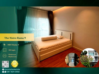 เช่าบ้านเดี่ยว ถนนกรุงเทพ-ชลบุรี มอเตอร์เวย์ : ST13881 - The Metro Rama 9 : MRT Rama 9