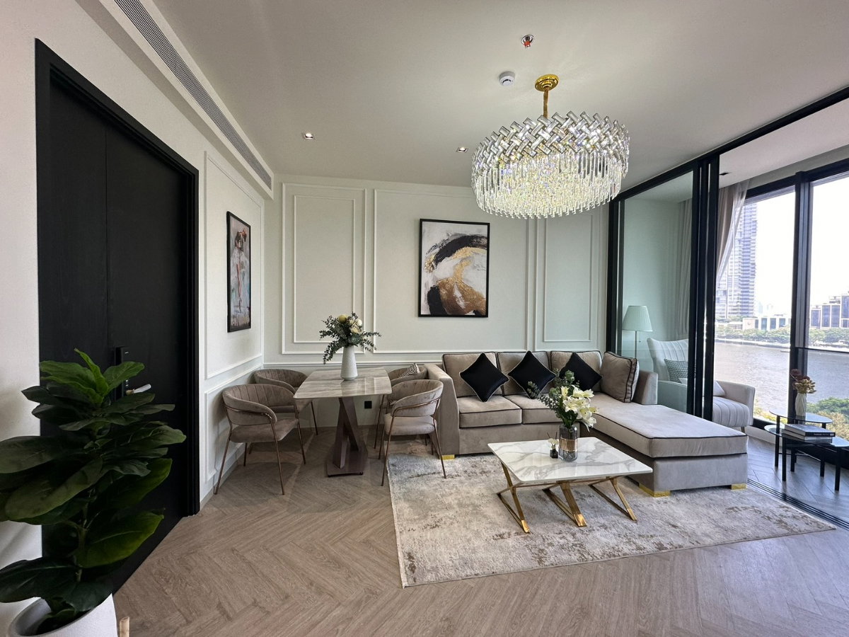 รูป Rare Item! 2BR วิวแม่น้ำ พร้อมลิฟต์ส่วนตัว @Chapter Charoennakorn ⛴️ - รูปที่ 1/25