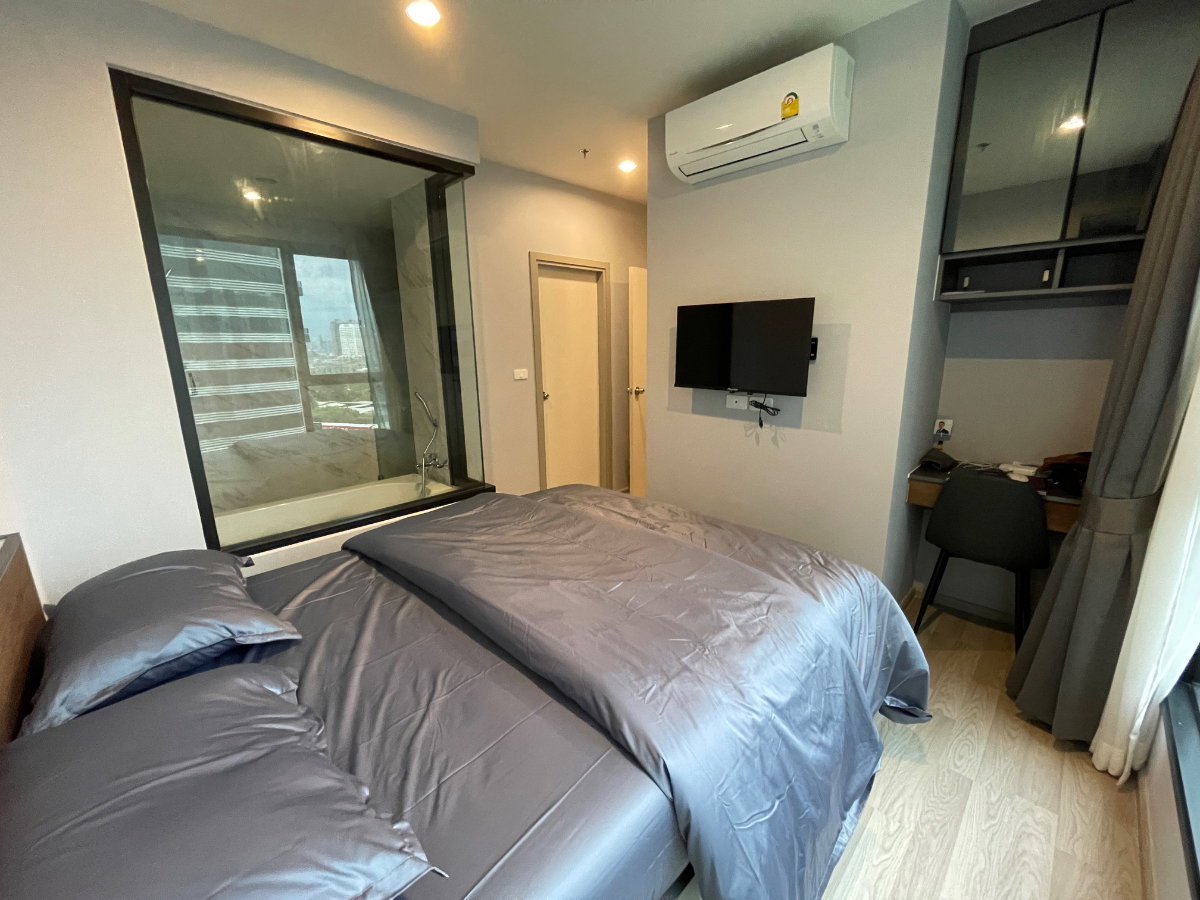 รูป 🔥IDEO MOBI Eastpoint | 1 Bed 35 ตร.ม. | วิวสระ + อ่างอาบน้ำ | ใกล้ BTS บางนา | 17,000 - รูปที่ 2/8