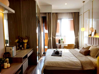 ขายคอนโด : ขาย คอนโด Knightsbridge Prime Onnut (ไนท์บริดจ์ ไพร์ม อ่อนนุช) 23 ตร.ม. ชั้น 33 วิวโค้งน้ำเจ้าพระยา