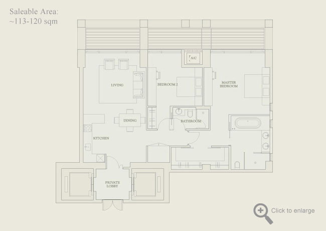 รูป 📌📌 Urgent sale!!! The Sukhothai Residences 2 -Bedroom Unit 🔰 Size: 125 sq.m. 🔰 Great Price📌📌 - รูปที่ 11/11