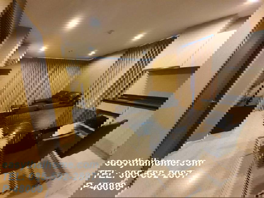 รูป P-48009 2 Bed สุดคุ้ม! ริทึ่ม สาทร-นราธิวาส ใกล้ BTS ช่องนนทรี 35,000 บาท : เขตสาทร/ทุ่งมหาเมฆ | Line Id @easythaihome | 085-592-2897 - รูปที่ 7/14