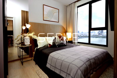 Condos for sale : Sell Down Payment 2 Beds New Room  & New Condo Riverview Close to Rama 3 and Sathorn area,  Terminal 21 @ Nue Riverest Ratburana