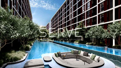 Condos for rent BTS Khu Khot : Studio 22.82 sq.m. New Condo Good Location Next to BTS Khu Khot 100 m. at Nue Core Khu Khot Station Condo / For Rent