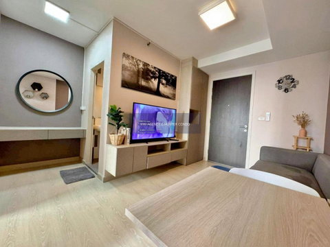 ห้องจริง✨เช่าคอนโด สัญญา 1 ปี✨🛋️🛌Niche id @ Pakkret Station🔴🟢🟡