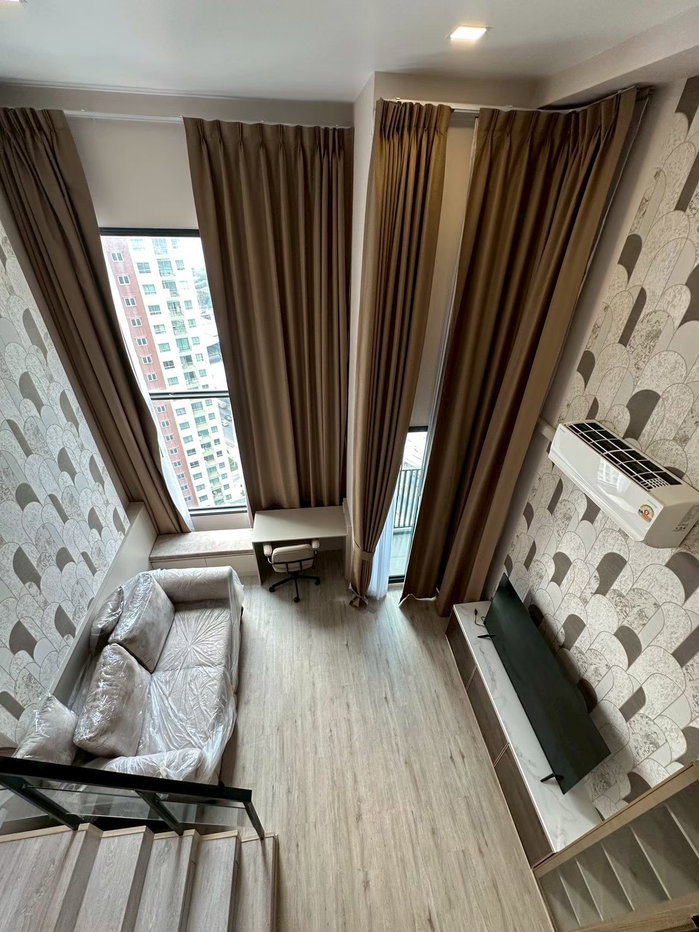 รูป 🛋️💗 ห้องDuplex สไตล์มินิมอล เฟอร์นิเจอร์สวยมาก 💗🛋️The Rich Rama 9 - Srinakarin ID LINE: @471ovhib 📲 - รูปที่ 2/22