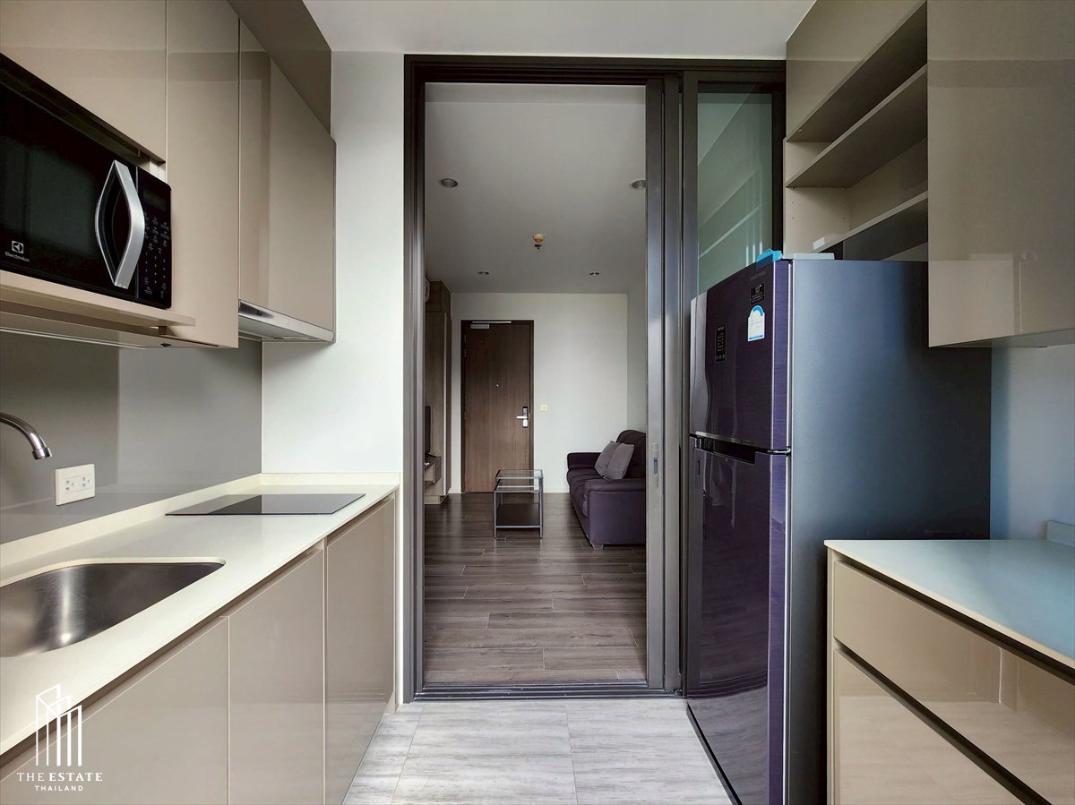 รูป For RENT Whizdom Essence ชั้นสูง ทิศเหนือ วิวสวยพื้นที่สีเขียว 34.48 sq.m. 1 bedroom @20,000 Baht - รูปที่ 5/14