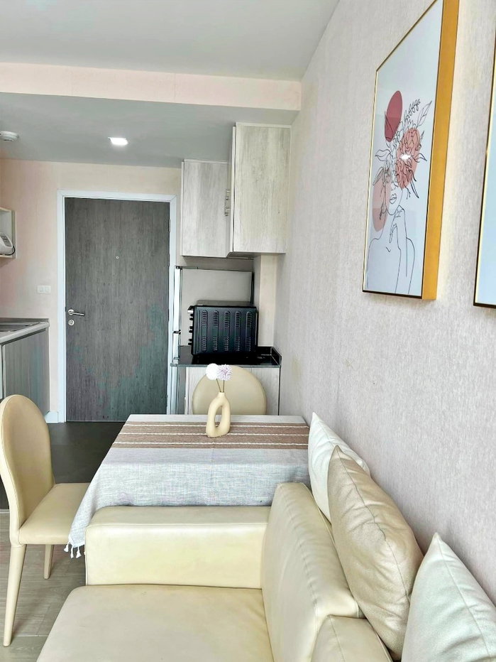 รูป ห้องจริง✨เช่าคอนโด สัญญา 1 ปี✨🛋️🛌Metro Luxe Riverfront รัตนาธิเบศร์ - รูปที่ 4/13