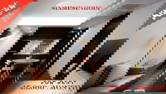 รูปภาพ 🍀🍀 Fully Furnished 💝 For Rent 📍 Siamese Gioia 🚆 Near Phetchaburi MRT Station  (Line: @rent2022) ✨ Ready to move in  🔖 PC: A10885