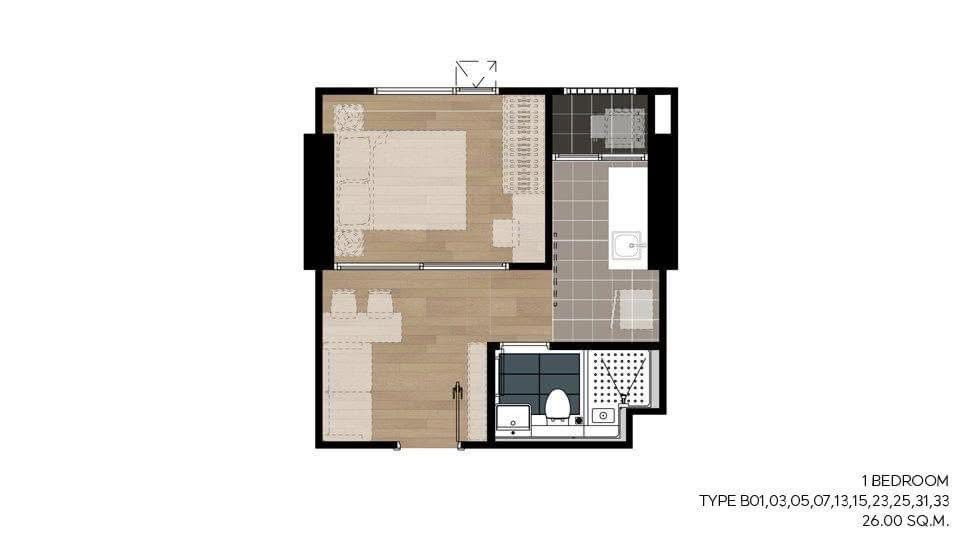 รูป ปล่อยเช่าคอนโด Aspire Sathorn-Taksin | ราคาเช่า 10,000 บาทต่อเดือน - รูปที่ 8/8