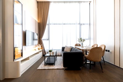 Condos for rent : SL135/Condo for rent Park Origin Chula-Samyan, Duplex room, modern design.
