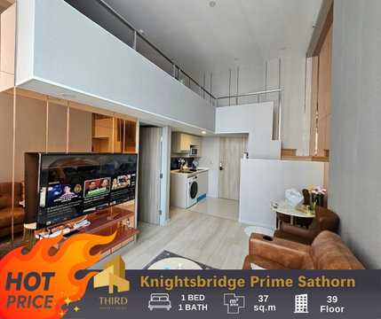 ✨𝐊𝐍𝐈𝐆𝐇𝐓𝐒𝐁𝐑𝐈𝐃𝐆𝐄 𝐏𝐑𝐈𝐌𝐄 𝐒𝐀𝐓𝐇𝐎𝐑𝐍 ✨Fully furniture , ready to move in //Ask more info LineID:@thirdproperty