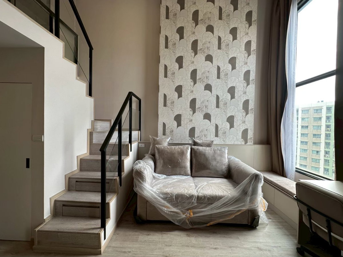 รูป 🛋️💗 ห้องDuplex สไตล์มินิมอล เฟอร์นิเจอร์สวยมาก 💗🛋️The Rich Rama 9 - Srinakarin ID LINE: @471ovhib 📲 - รูปที่ 16/22