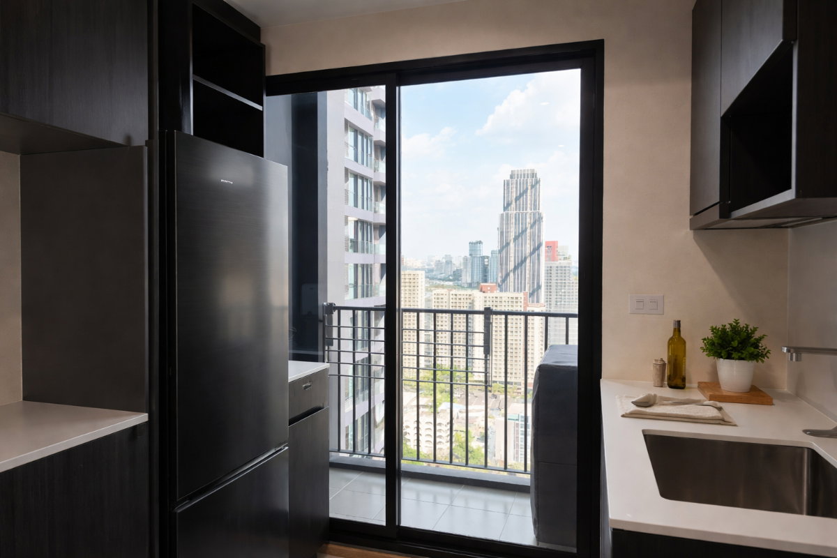 รูป 🍀🍀 Free Wifi 500/500  Special Offer🔥ให้เช่า📌 นิว ดิสทริค อาร์ 9 (Line: @rent2022) MRT พระราม9 พร้อมเข้าอยู่ 🔖10879 - รูปที่ 7/22