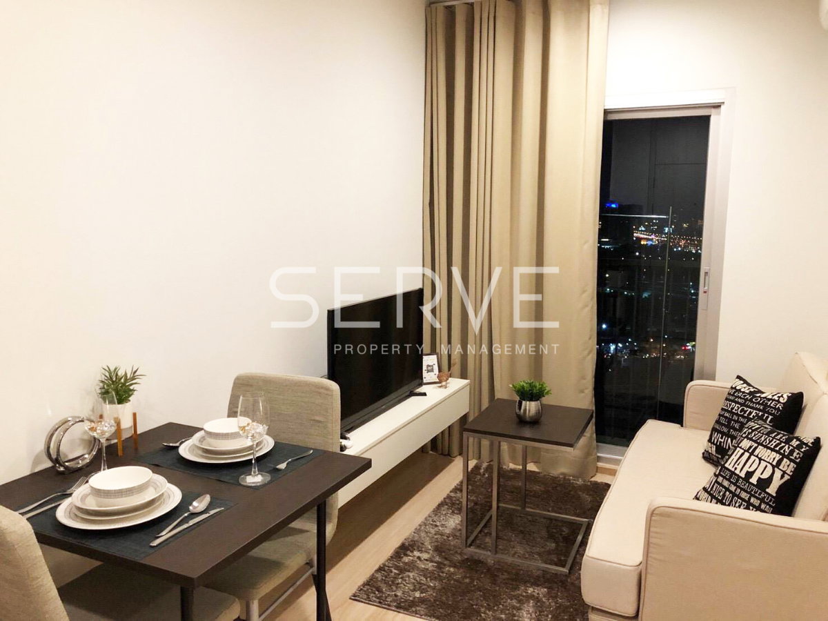 รูป 🔥15K- 1นอน ห้องแต่งหรู ชั้นสูงสุด วิวดีมาก เฟอร์จัดเต็ม พร้อมอยู่ คอนโดทำเลดีย่านรัชดา ติด MRT ศูนย์วัฒนธรรม @ Noble Revolve Ratchada 2 - รูปที่ 4/6