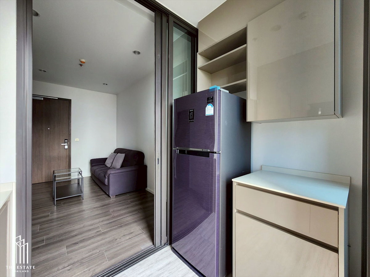 รูป For RENT Whizdom Essence ชั้นสูง ทิศเหนือ วิวสวยพื้นที่สีเขียว 34.48 sq.m. 1 bedroom @20,000 Baht - รูปที่ 11/14