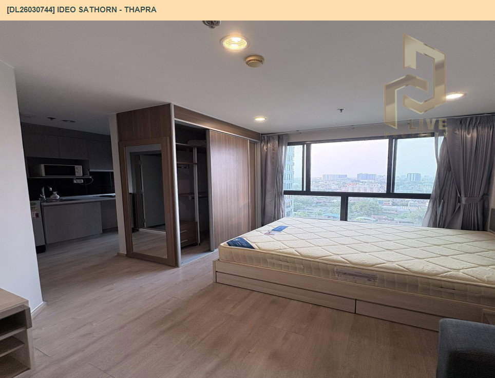 รูป DL26030744 ให้เช่าคอนโด ไอดีโอ สาทร - ท่าพระ (IDEO Sathorn - Thapra) ใกล้ BTS โพธิ์นิมิตร พร้อมเข้าอยู่ โทรด่วน 0656133286 LineID @534wlwof - รูปที่ 4/13