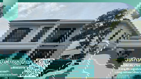 Luxury house for sale, Setthasiri Watcharapol-Thep Rak. Beautiful house with built-in furniture and complete interior decoration. - SW003518