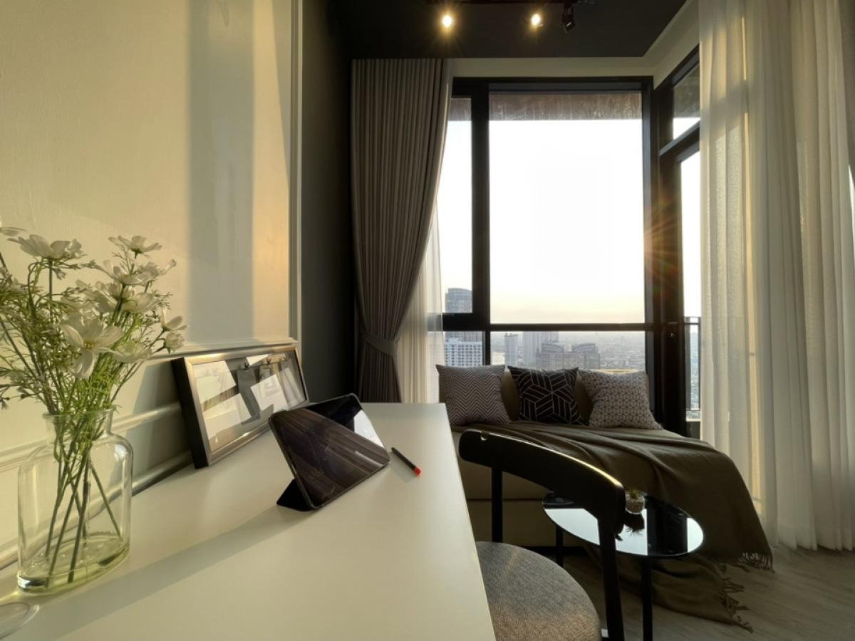 รูป วิวแม่น้ำที่สวยที่สุด! ชั้น 34 แชปเตอร์ เจริญนคร สตูดิโอตำแหน่งเทพ ใกล้ ICONSIAM - รูปที่ 4/24