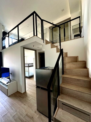 Condos for rent HomePro Rama 9 : 🛋️💗2-Bedroom Duplex Condo at a Special Price of 22,000 THB 💗🛋️ The Rich Rama 9 - Srinakarin LINE ID: @471ovhib 📲