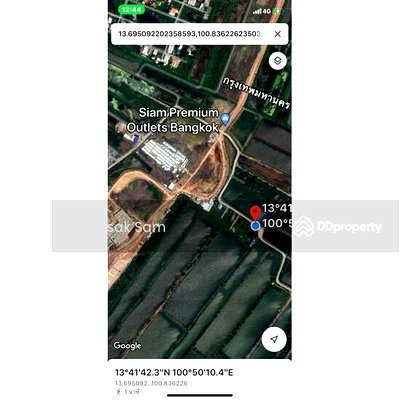 Land for sale Modern Gems Shopping Mall : Land for sale next to Siam Premium Outlet Bangkok Lat Krabang