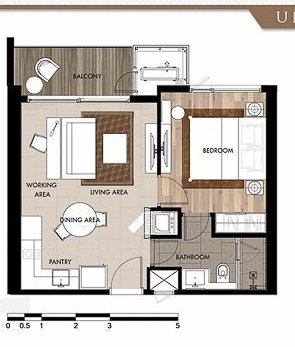 รูป 📌📌 Urgent Rent!!! Canapaya Residences 1-Bedroom Unit 🔰 Size: 45 sq.m. 🔰 Great Price📌📌 - รูปที่ 6/11