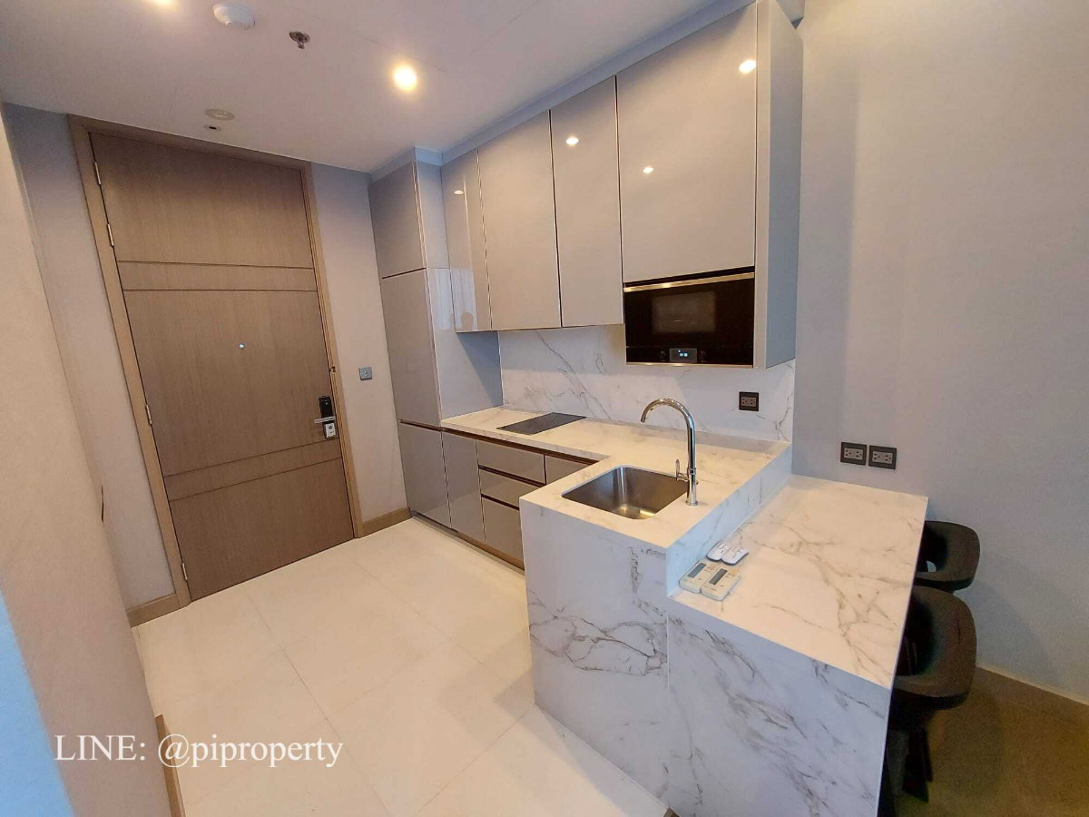 รูป ให้เช่าคอนโด 1 ห้องนอน ตกแต่งครบครัน ในโครงการ Esse at Singha Complex ใกล้สถานี MRT - รูปที่ 10/29