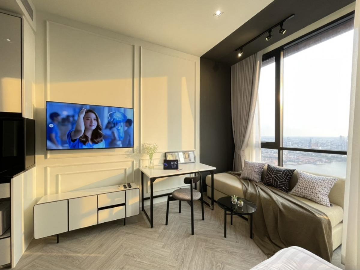 รูป วิวแม่น้ำที่สวยที่สุด! ชั้น 34 แชปเตอร์ เจริญนคร สตูดิโอตำแหน่งเทพ ใกล้ ICONSIAM - รูปที่ 1/24