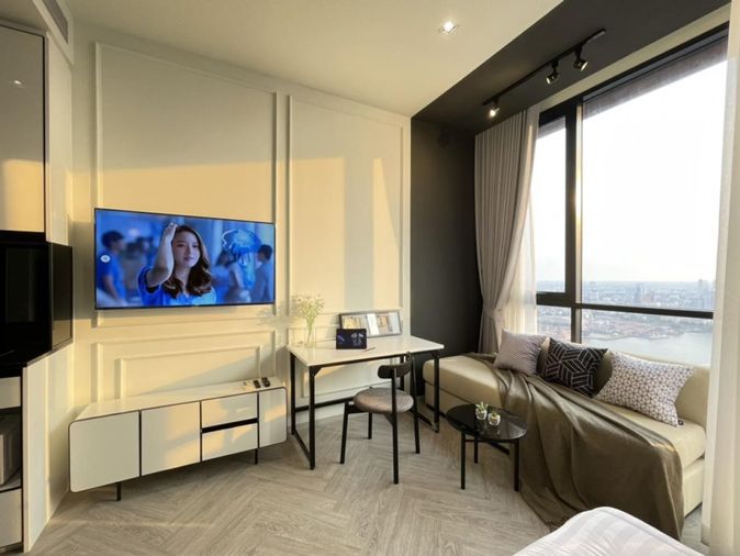 วิวแม่น้ำที่สวยที่สุด! ชั้น 34 แชปเตอร์ เจริญนคร สตูดิโอตำแหน่งเทพ ใกล้ ICONSIAM