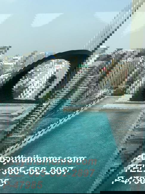 รูป P-47985 วิวเมืองสุดปัง! 3 นาทีถึง MRT! เอดจ์ สุขุมวิท 23! 1 Bed 25,000 บาท : ย่านวัฒนา | Line Id @easythaihome | 085-592-2897 - รูปที่ 16/18