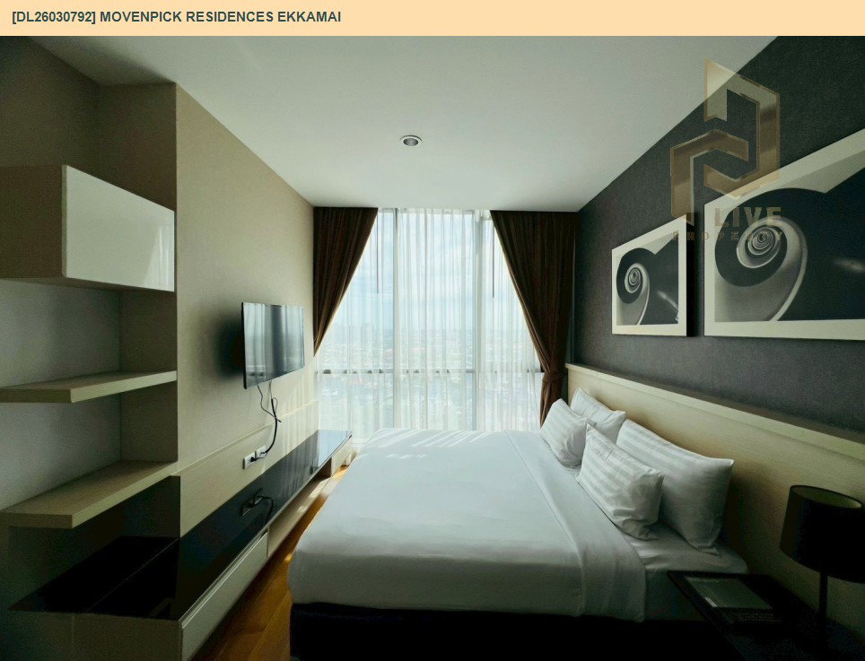 รูป DL26030792 ขายคอนโด เมอเวนพิค เรสซิเดนซ์ เอกมัย (Movenpick Residences Ekkamai ) ใกล้ BTS เอกมัย พร้อมเข้าอยู่ โทรด่วน 0800343450 LineID @655ebbvc - รูปที่ 5/9