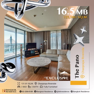 🌊 Iconic Riverfront Living at The Pano - Panoramic Chao Phraya Views near Bts Chong Nonsi