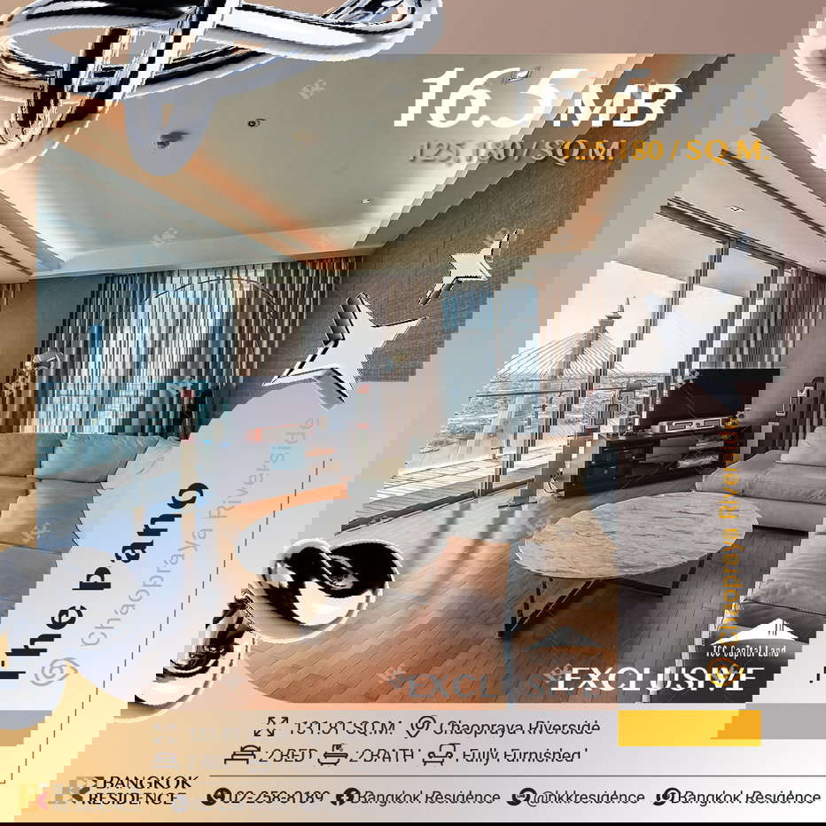 รูป 🌊 Iconic Riverfront Living at The Pano - Panoramic Chao Phraya Views near Bts Chong Nonsi - รูปที่ 1/20