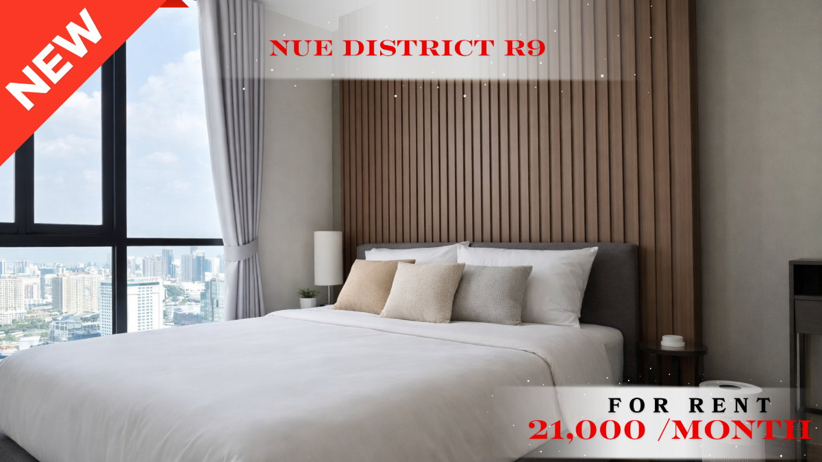 🍀🍀 Free Wifi 500/500  Special Offer🔥ให้เช่า📌 นิว ดิสทริค อาร์ 9 (Line: @rent2022) MRT พระราม9 พร้อมเข้าอยู่ 🔖10879