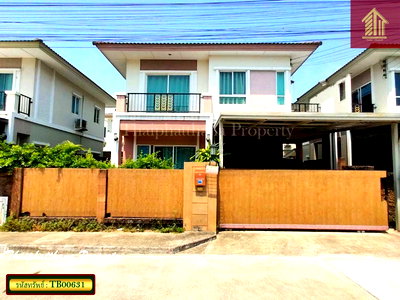 บ้านแฝด นิคมบางปู : ขายด่วน ภัสสร ไพร์ด ศรีนครินทร์-หนามแดง บ้านพร้อมอยู่ ใกล้เมกะ บางนา