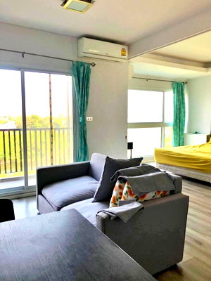 เช่าคอนโด โรบินสัน ศรีสมาน  : ห้องจริง✨เช่าคอนโด สัญญา 1 ปี✨🛋️🛌ดับเบิ้ล เลค คอนโดมิเนียม