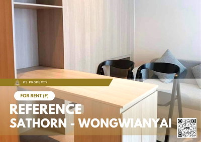 Condos for rent : For Rent 📍 Reference Sathorn - Wongwianyai 📍 Fully furnished with appliances. Near BTS Wongwianyai.