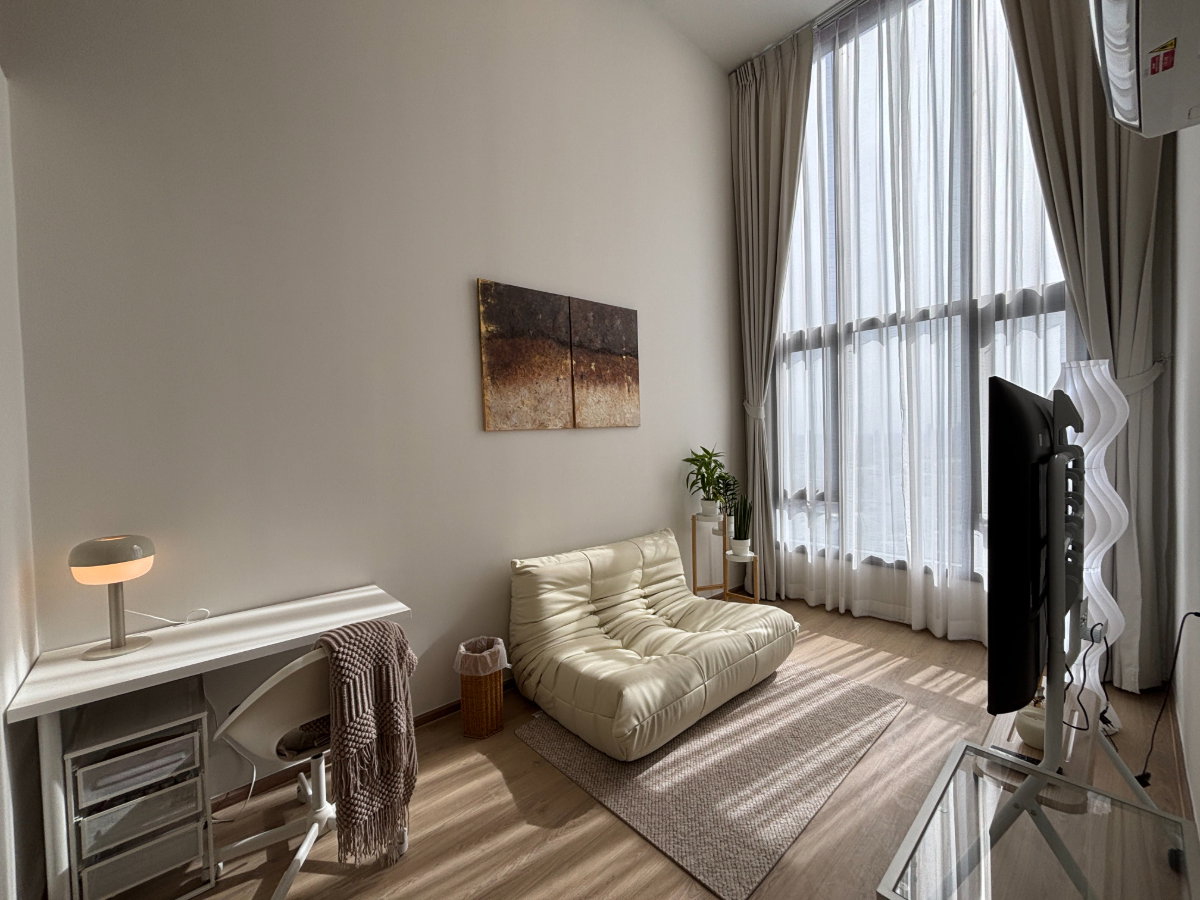 รูป คอนโดให้เช่า 🌟Life Rama4 Asoke 🌟Duplex 1 ห้องนอน 😍ขนาด 40.8 ตรม 🎊ห้องใหม่พร้อมเข้าอยู่🎊 ใกล้ MRT ศูนย์สิริกิติ์ 🚆 - รูปที่ 7/9