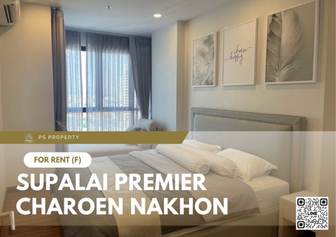 For rent 📍 Supalai Premier Charoen Nakhon 📍 Fully furnished with appliances. Near BTS Gold Line.