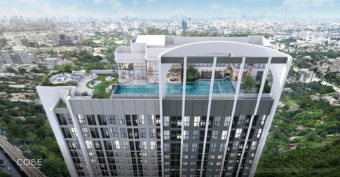 [20,000.-] ให้เช่า COBE เกษตร-ศรีปทุม | 1 นอน 30.16 ตรม. ชั้น 11 แต่งครบ มีเครื่องซักผ้าอบในตัว